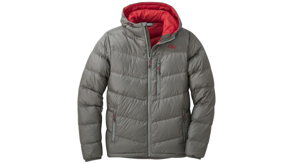 Outdoor Research Transcendent Down Hoody - Mens, Pewter, Small, 2680840008006
