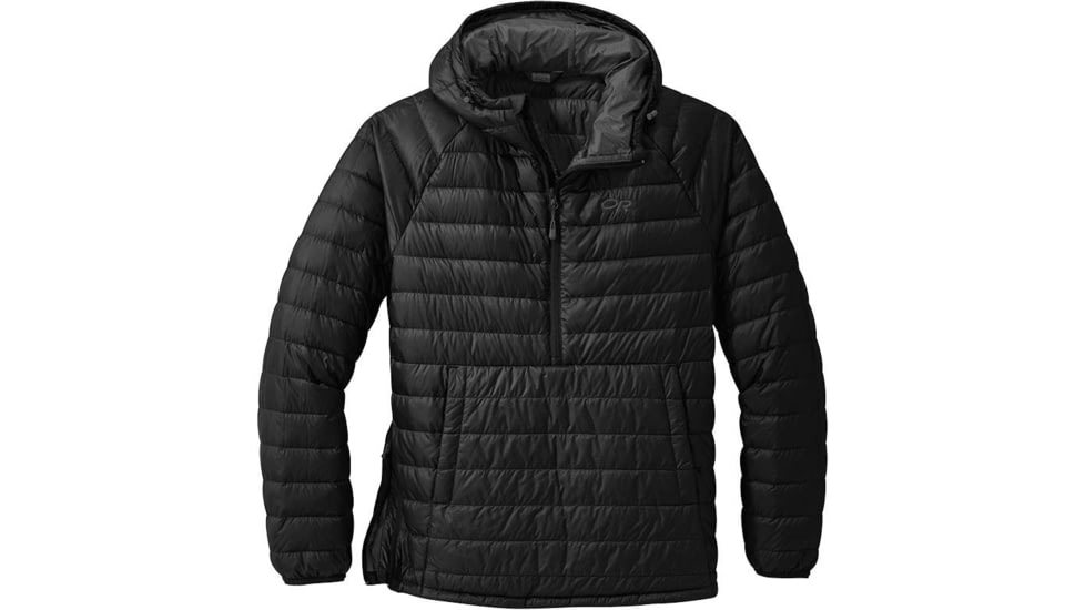 Outdoor Research Transcendent Down Pullover - Mens, Black, Large, 2775710001008
