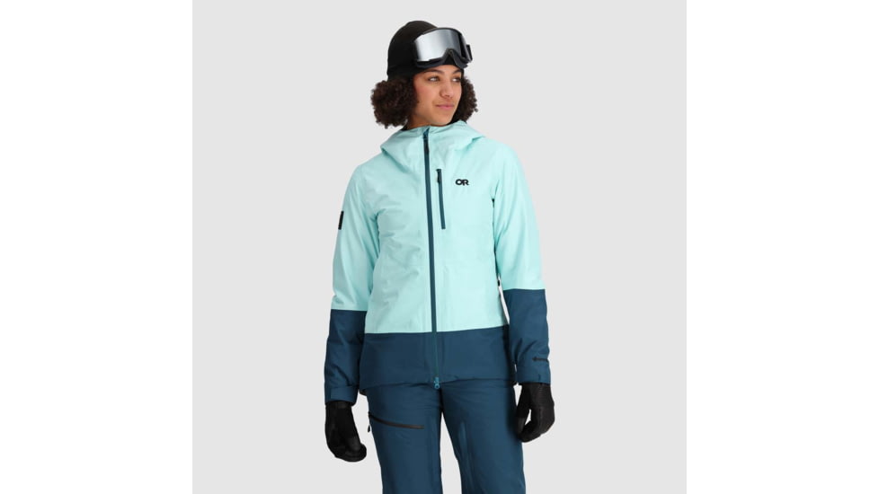 Outdoor Research Tungsten II Jacket - Womens, Calcite/Harbor, Extra Small, 3005912600005
