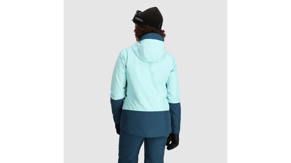 Outdoor Research Tungsten II Jacket - Womens, Calcite/Harbor, Extra Small, 3005912600005