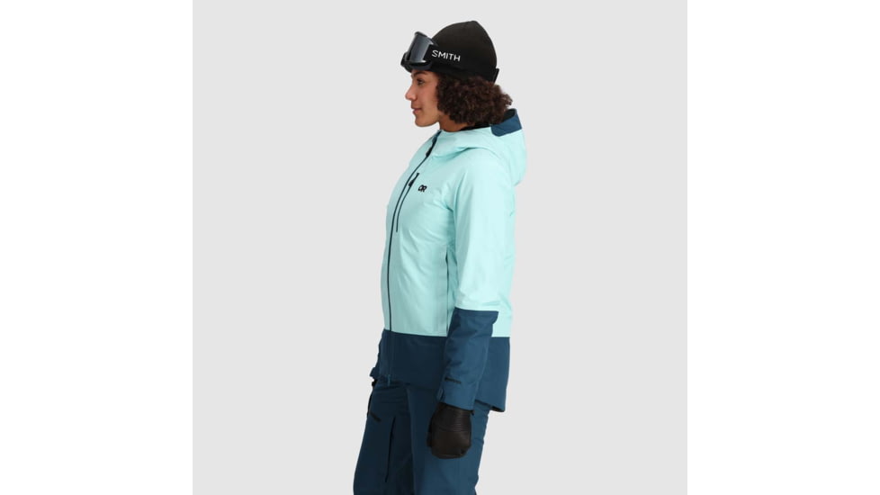 Outdoor Research Tungsten II Jacket - Womens, Calcite/Harbor, Extra Small, 3005912600005