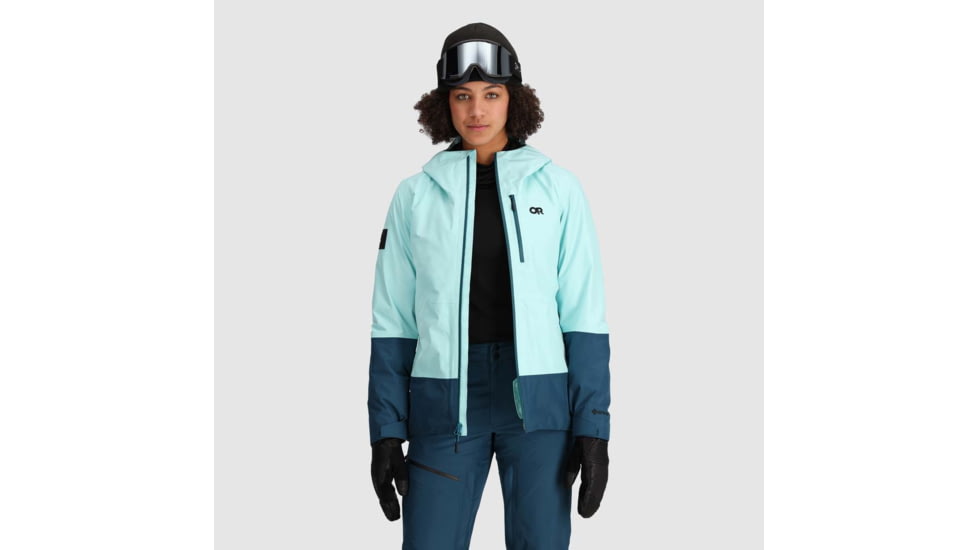 Outdoor Research Tungsten II Jacket - Womens, Calcite/Harbor, Extra Small, 3005912600005