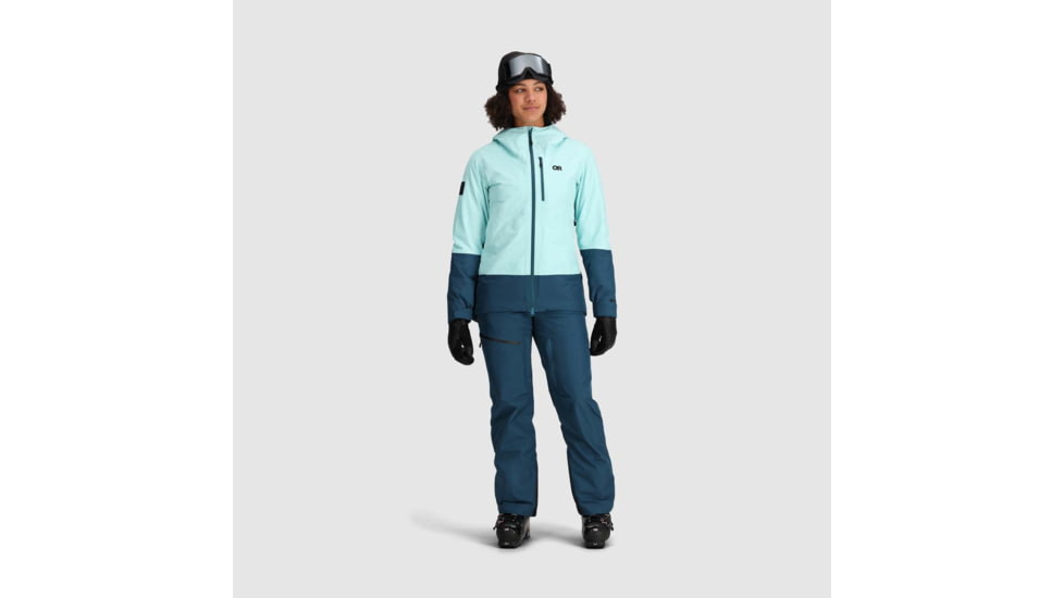 Outdoor Research Tungsten II Jacket - Womens, Calcite/Harbor, Extra Small, 3005912600005
