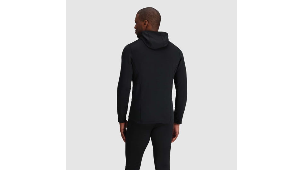 Outdoor Research Vigor Grid Fleece Full Zip Hoodie - Mens, Black, 2XL, 3005030001010