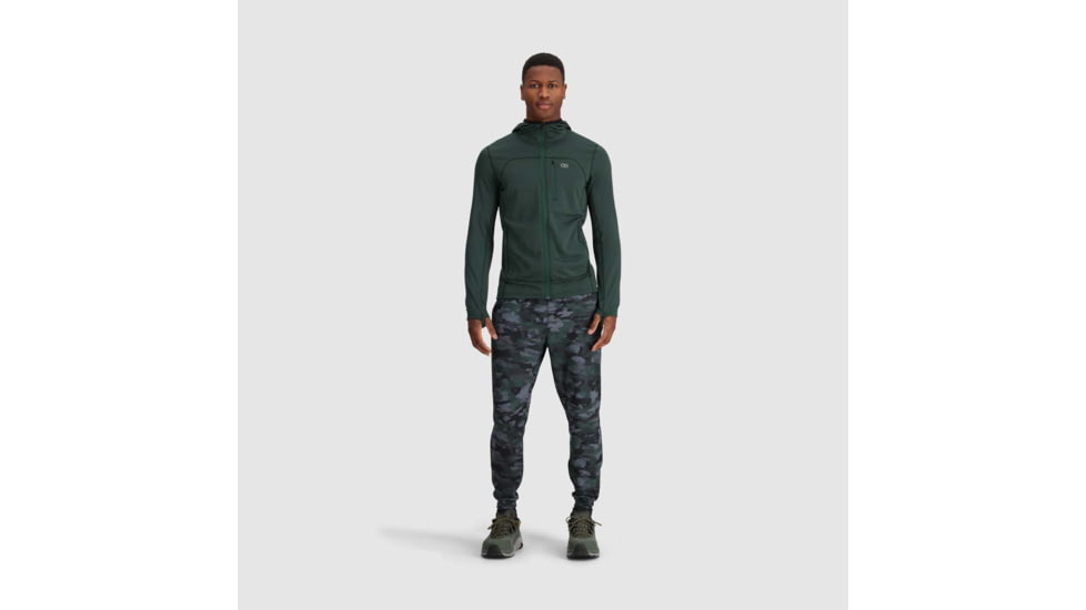 Outdoor Research Vigor Grid Fleece Full Zip Hoodie - Mens, Grove, Extra Large, 3005032445009