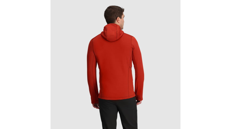 Outdoor Research Vigor Grid Fleece Full Zip Hoodie - Mens, Jupiter, S, 3005032756006