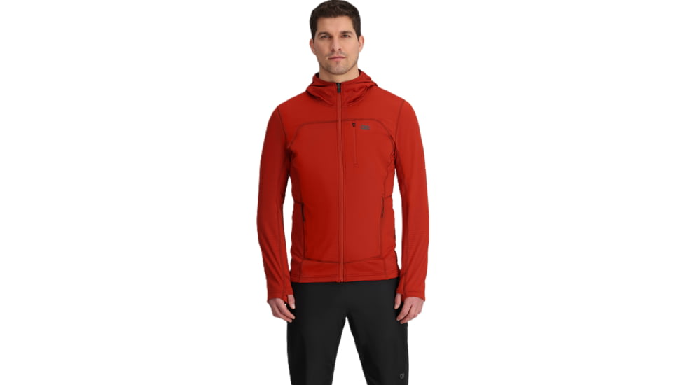 Outdoor Research Vigor Grid Fleece Full Zip Hoodie - Mens, Jupiter, S, 3005032756006