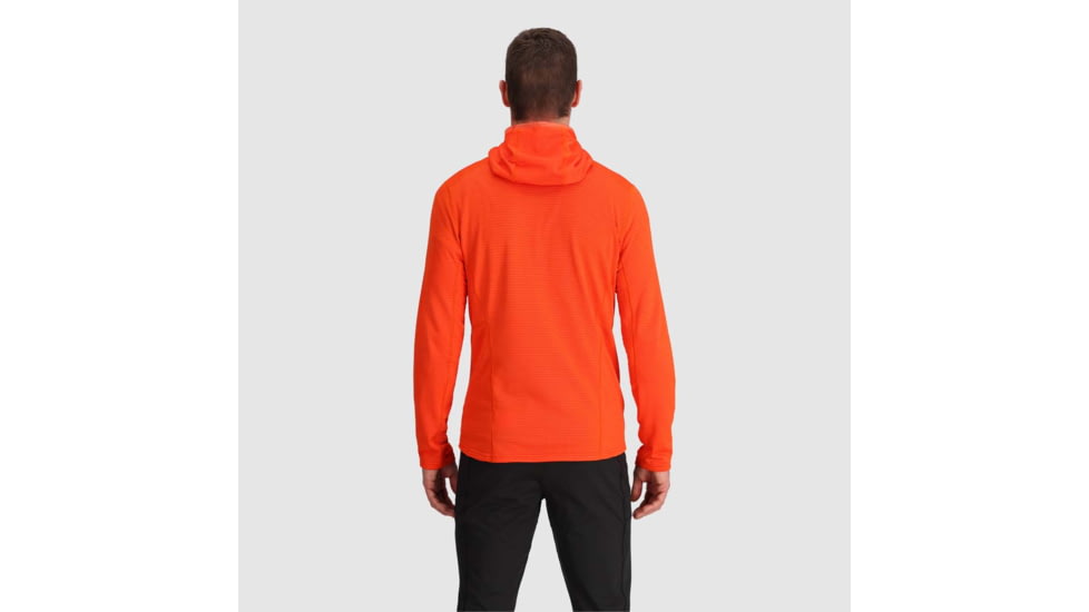 Outdoor Research Vigor Grid Fleece Full Zip Hoodie - Mens, Spice, Small, 3005032448006