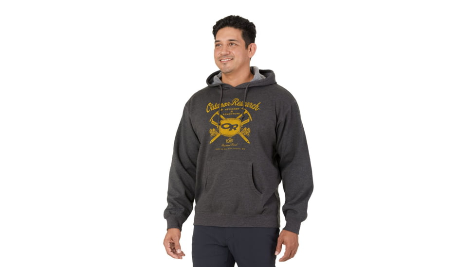 Outdoor Research Vintage Hoody - Mens, Charcoal, Large, 2732890890008