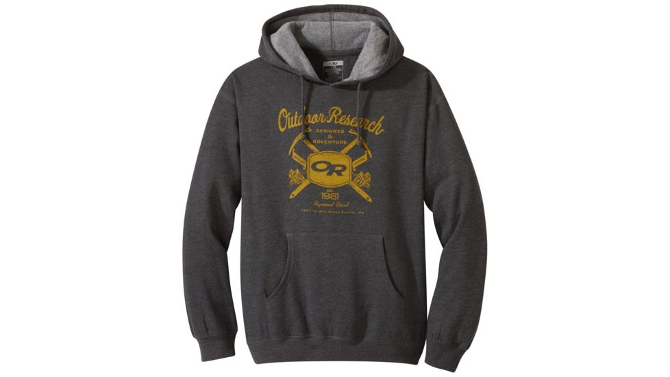 Outdoor Research Vintage Hoody - Mens, Charcoal, Large, 2732890890008