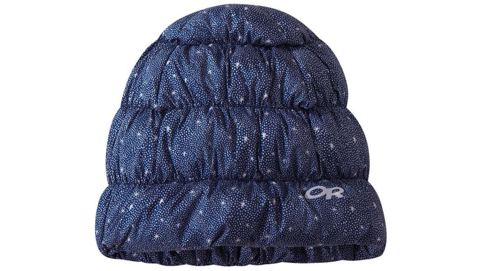 Outdoor Research Warli Sky Transcendent Down Beanie - Womens, Twlght St Pr, Large/Extra Large, 2776371880016