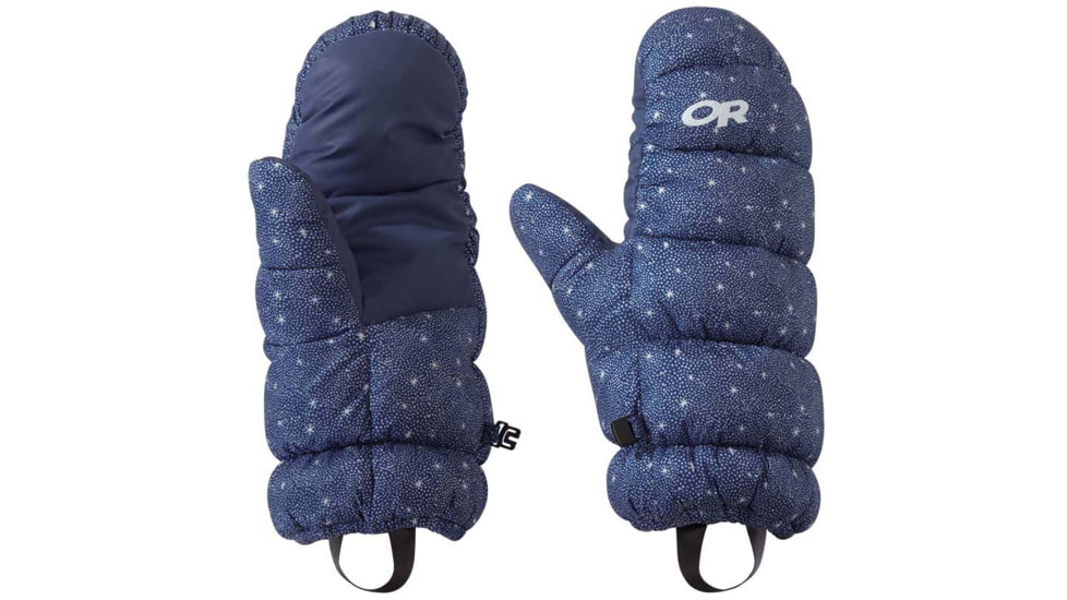Outdoor Research Warli Sky Transcendent Down Mitts - Womens, Twlght St Pr, Large, 2776791880008