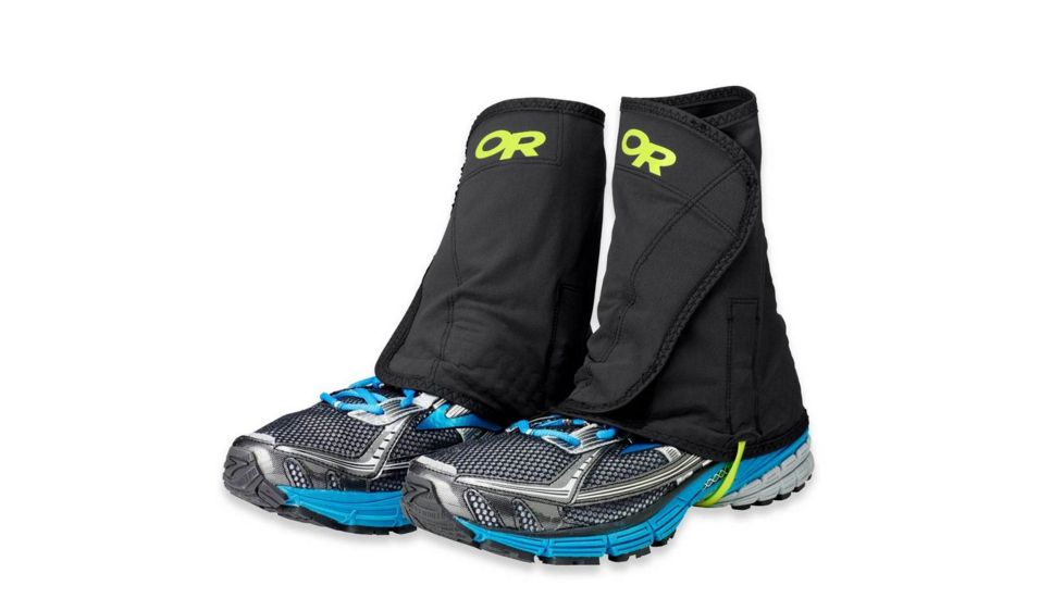 Outdoor Research Wrapid Gaiters - Mens-Black/Lemongrass-S/M