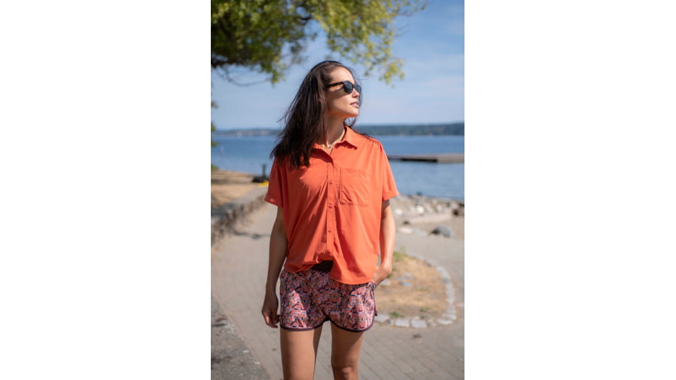Outdoor Research Zendo Multi Shorts - Womens, Moth Print, Medium, 2876762130007