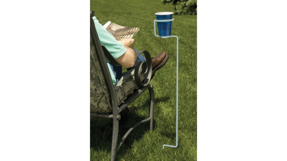 Outdoors Unlimited Standing Drink Holder - Light, Blue, 82855
