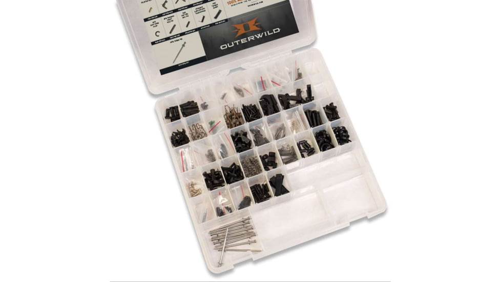 Outerwild AR15 Master Lower Parts Kit, Clear Case, 4002-1510-019-O