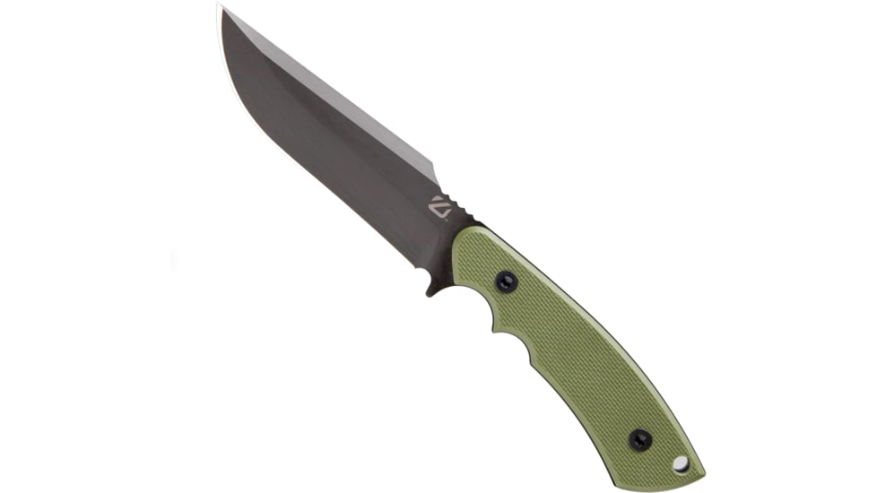 Outlier Knife Company Night Fighter Fixed Blade Knives, 4.87in, 52100 Steel, Swedged/Straight Back, G10 Handle, Black, OKC115CB001