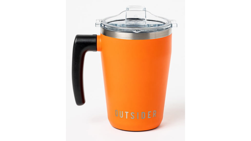Outsider The AM Travel Mug, 17oz, Blaze Orange, COF-0011-U-BO-17-4