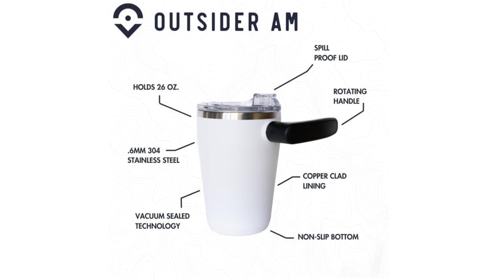 Outsider The AM Travel Mug, Teal, 1006526