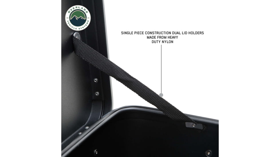 Overland Vehicle Systems Aluminum Storage Box, Black, 30100201