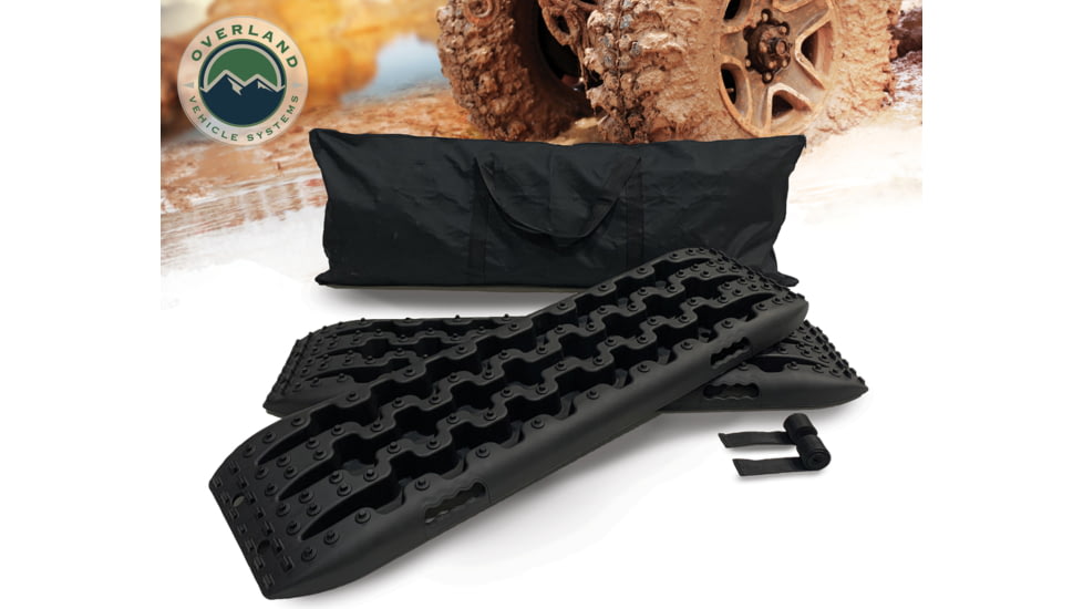 Overland Vehicle Systems Combo Kit with Recovery Ramp and Multi Functional Shovel, Green, 22-4969