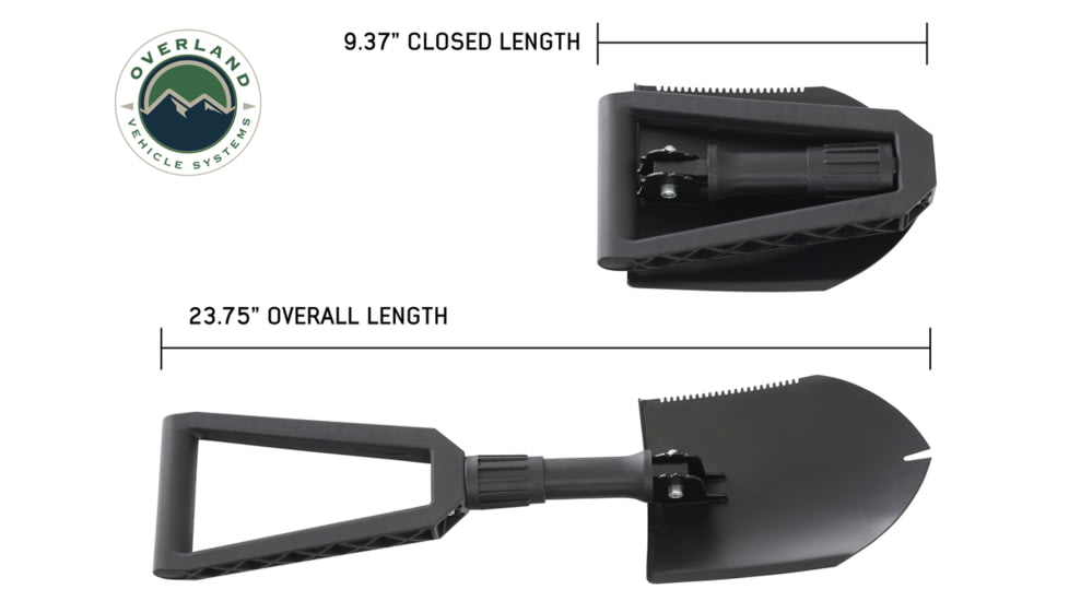 Overland Vehicle Systems Combo Kit with Recovery Ramp and Multi Functional Shovel, Green, 22-4969
