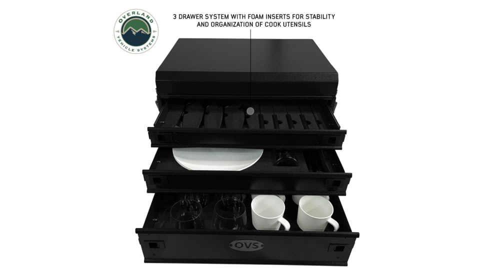 Overland Vehicle Systems CP Duty Glamping 39 Piece Glamping Kitchen System, 21010502