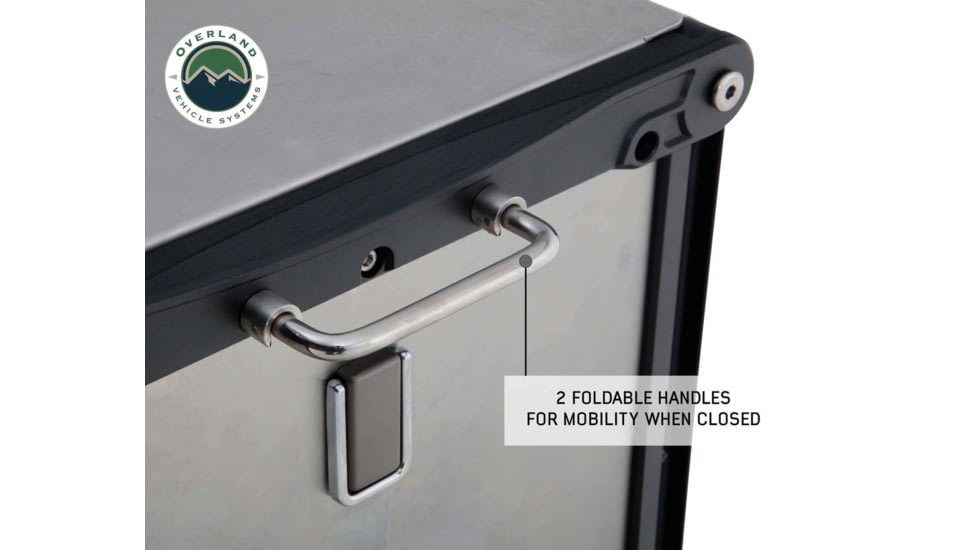 Overland Vehicle Systems Komodo Camp Kitchen, Dual Grill, Skillet, Folding Shelves, Rocket Tower, 30100001