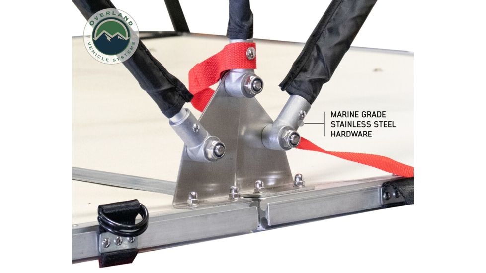 Overland Vehicle Systems Nomadic 2 Extended Roof Top Tent, 2 Person, Dark Gray/Green, 54 x 122 x 51 in, 18029936