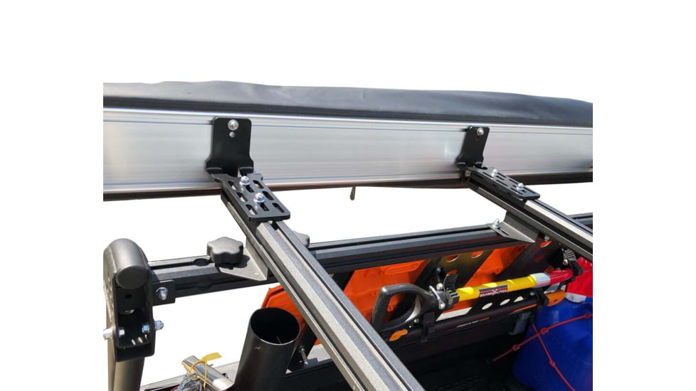 Overland Vehicle Systems Nomadic 270 LT Awning - Passenger Side - Dark Gray Cover With Black Cover Universal, 19569907