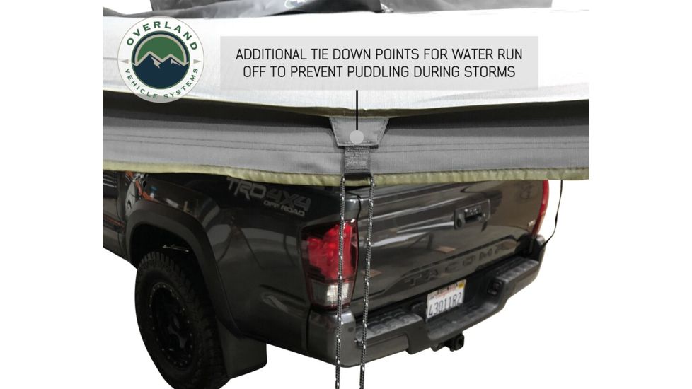 Overland Vehicle Systems Nomadic Awning 270 Cover, Driver Side, Dark Gray/Black, 240 x 157 x 88.5 in, 19519907