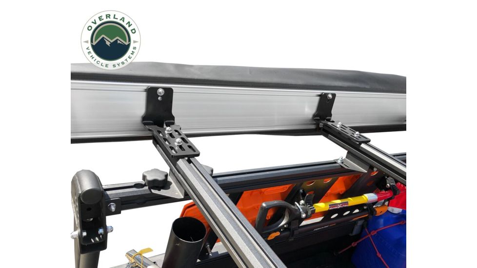 Overland Vehicle Systems Nomadic Awning 270 Cover, Passenger Side, Dark Gray/Black, 240 x 157 x 88.5 in, 19529907