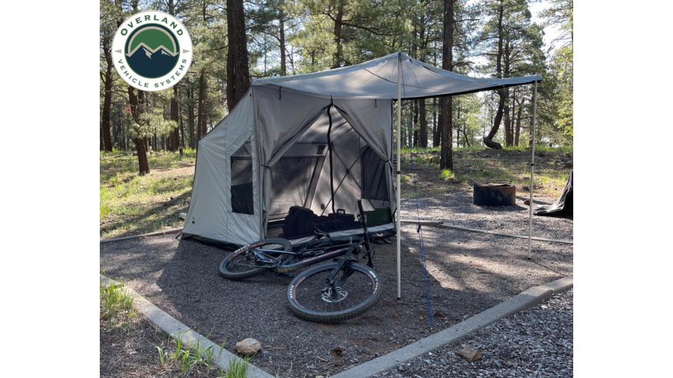 Overland Vehicle Systems Quick Deploying Ground Tent, Grey/Green, 18252520