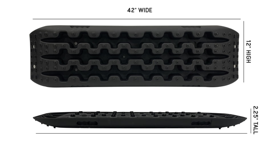 Overland Vehicle Systems Recovery Ramp With Pull Strap and Storage Bag, Black/Gray, Universal, 19169910