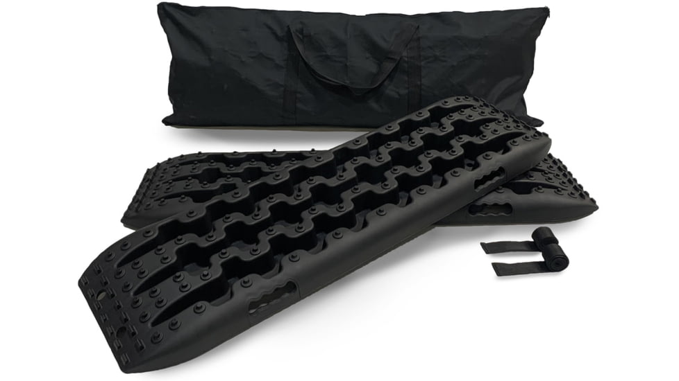 Overland Vehicle Systems Recovery Ramp With Pull Strap and Storage Bag, Black/Gray, Universal, 19169910
