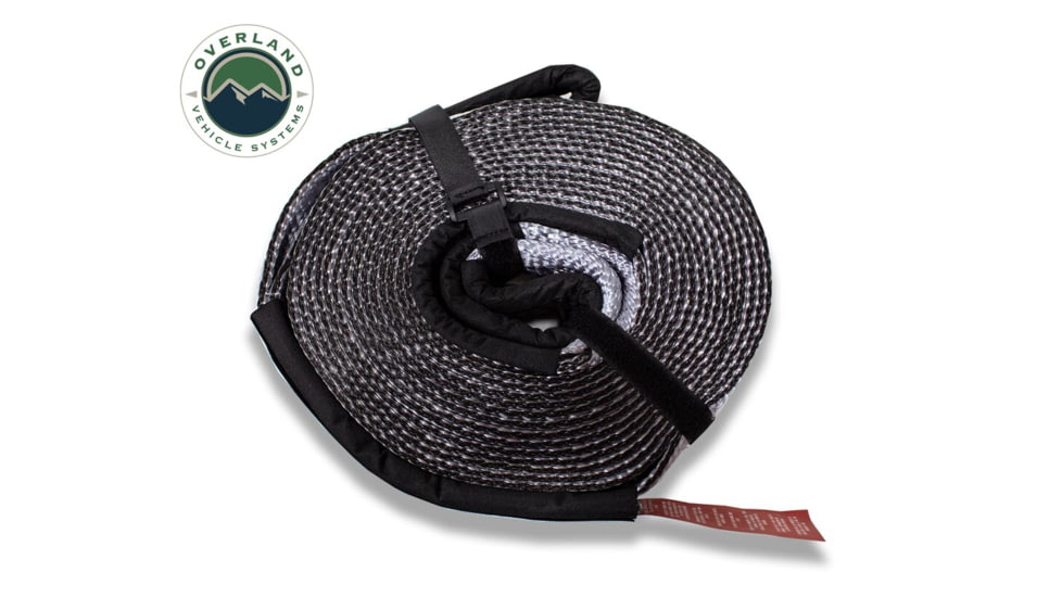 Overland Vehicle Systems Tow Strap, 30000 lbs, 3in x 30ft, Black, 19069916