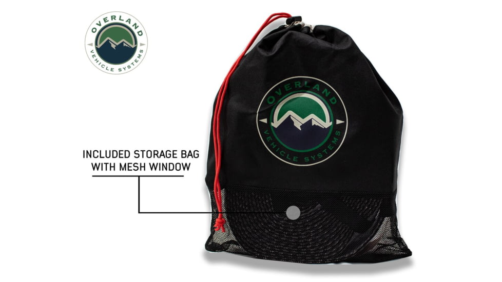 Overland Vehicle Systems Tow Strap, 40000 lbs, 4in x 8ft, Black, 19079916