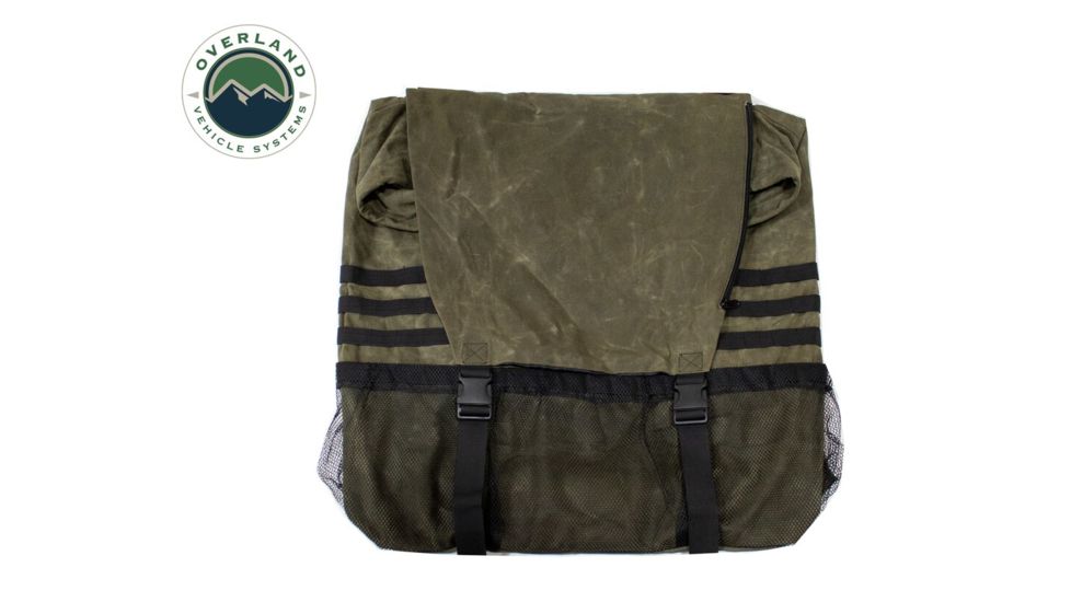 Overland Vehicle Systems Trash Bag, Tire Mount, #16 Waxed Canvas, Extra Large, 21099941