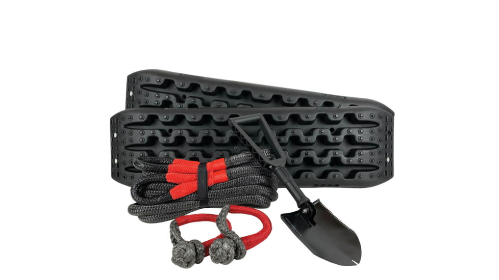 Overland Vehicle Systems Ultimate Recovery Package, Brute Kinetic Rope, Recovery Shovel, Recovery Ramp, 5/8in Soft Shackle, 33-0502