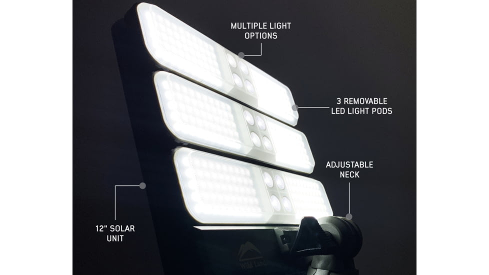 Overland Vehicle Systems Wild Land Camping Gear - Encounter Light With 3 Removeable Pods, Green, 15059901