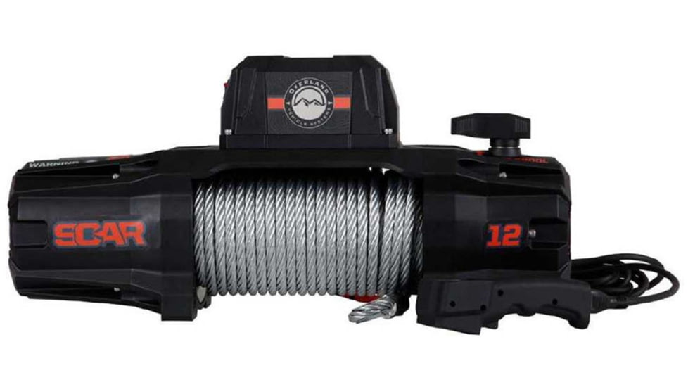 Overland Vehicle Systems Winch w/ Steel Cable Wireless Remote, 12.0 Winch, 19119901