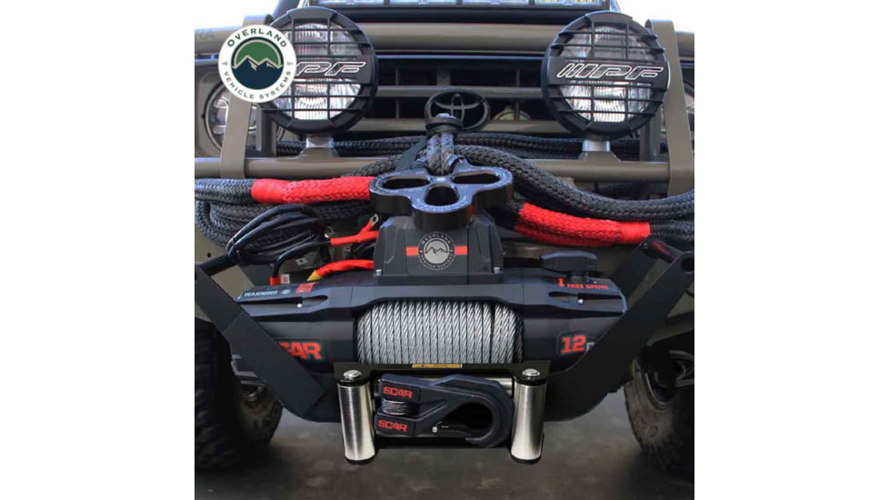 Overland Vehicle Systems Winch w/ Steel Cable Wireless Remote, 12.0 Winch, 19119901