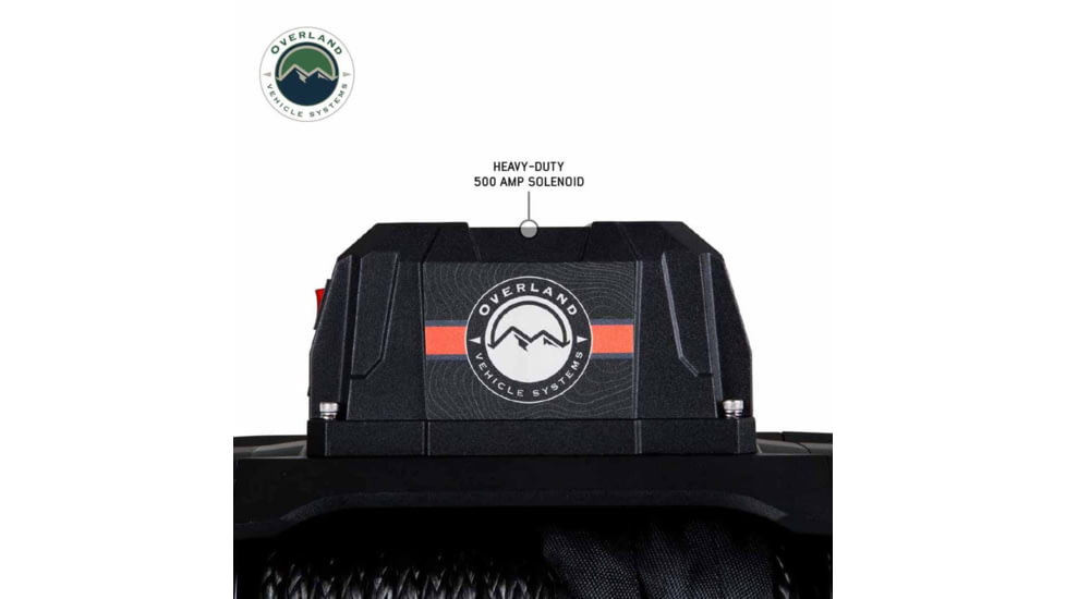 Overland Vehicle Systems Winch w/ Steel Cable Wireless Remote, 12.0 Winch, 19119901