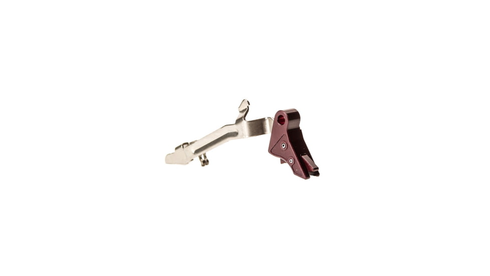 Overwatch Precision DAT Trigger for .45 ACP, 10mm Auto, Black Cherry Shoe/Black Cherry Safety, 26244