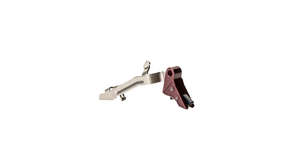 Overwatch Precision DAT Trigger for .45 ACP, 10mm Auto, Black Cherry Shoe/Black Safety, 26242