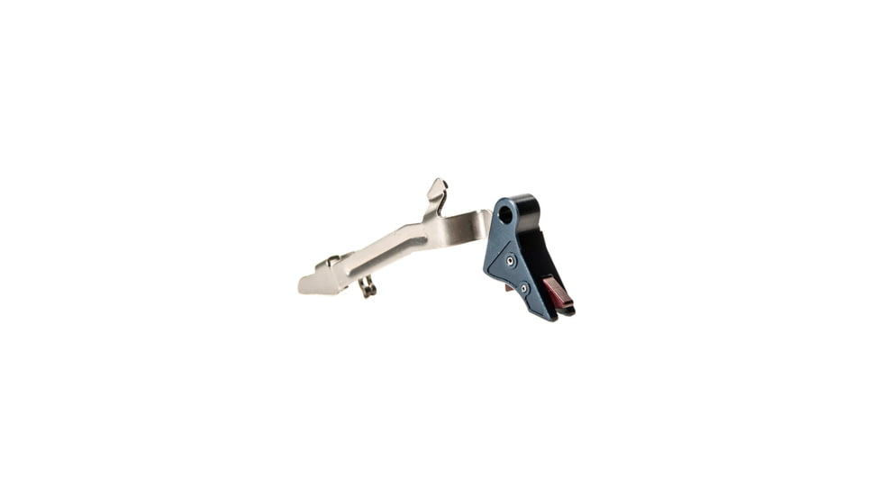 Overwatch Precision DAT Trigger for .45 ACP, 10mm Auto, Blue Shoe/Black Cherry Safety, 26234