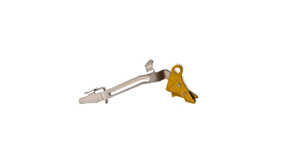 Overwatch Precision DAT Trigger for .45 ACP, 10mm Auto, Burned Gold Shoe/Burned Gold Safety, 26255