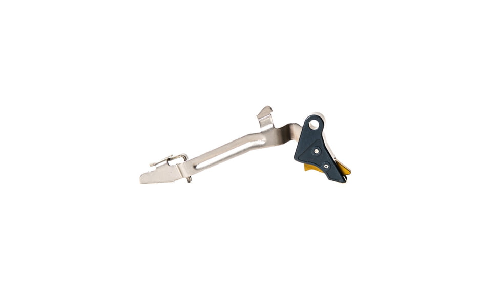 Overwatch Precision DAT Trigger for .45 ACP, 10mm Auto, Midnight Blue Shoe/Burned Gold Safety, 26235
