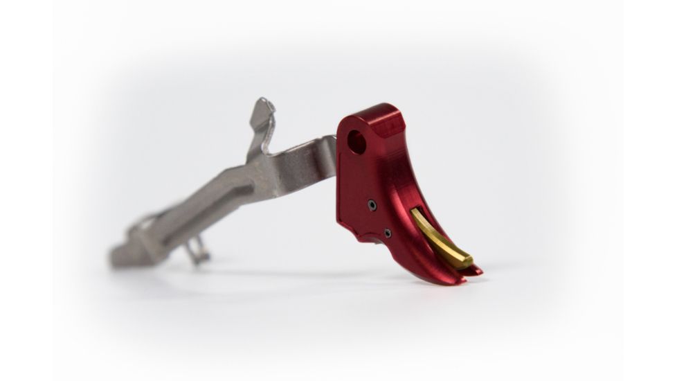 Overwatch Precision Falx Trigger, Bright Red Shoe/Burned Gold Safety, .45 ACP/10mm Auto, 26565