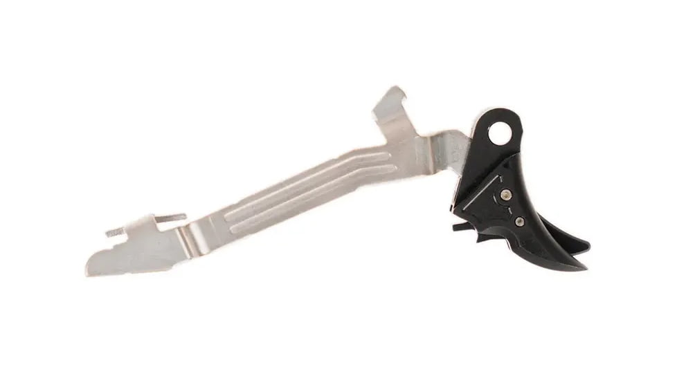 Overwatch Precision Falx Trigger for Glock 19X, Flat, Hard Coat Anodized, Black/Black, 25722